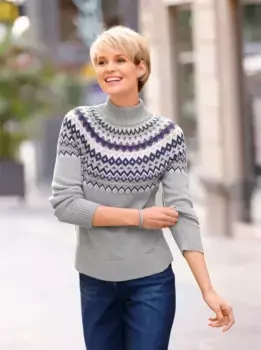 Casual Looks Норвежский свитер "Пуловер", синий