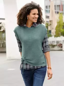 Casual Looks свитер-жилет "жилет-свитер", цвет Jade