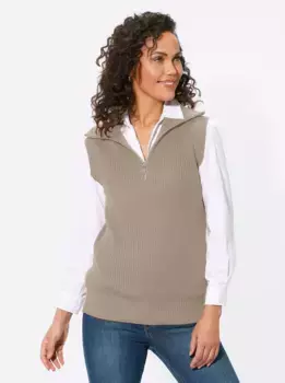 Casual Looks свитер-жилет "жилет-свитер", цвет Sesam