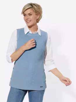 Casual Looks свитер-жилет "жилет-свитер", синий