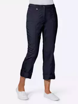 Casual Looks тканые брюки, цвет морской волны