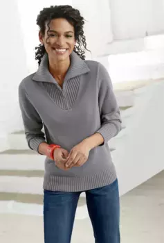 Casual Looks Тройер "Свитер", цвет Grau-Meliert