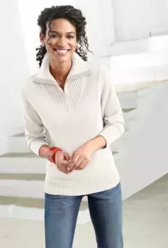 Casual Looks Тройер "Свитер", кремовый