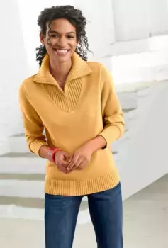 Casual Looks Тройер "Свитер", желтый