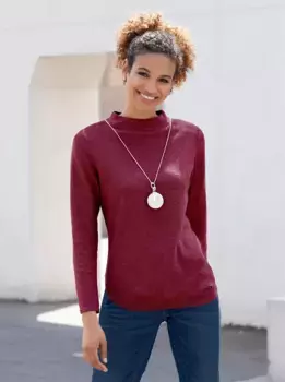 Casual Looks Вязаный джемпер "Пуловер", бордовый