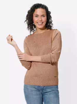 Casual Looks Вязаный джемпер "Пуловер", цвет Cognac-Meliert