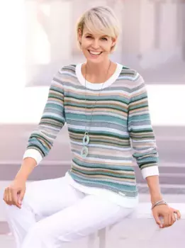 Casual Looks Вязаный джемпер "Пуловер", цвет Ecru-Bunt