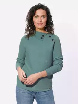 Casual Looks Вязаный джемпер "Пуловер", цвет Jade