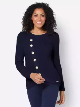 Casual Looks Вязаный джемпер "Пуловер", цвет морской волны