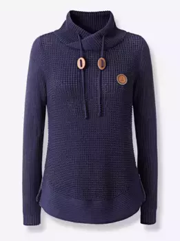 Casual Looks Вязаный джемпер "Пуловер", цвет морской волны