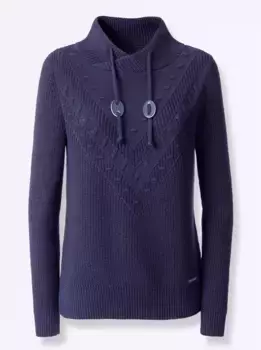 Casual Looks Вязаный джемпер "Пуловер", цвет морской волны