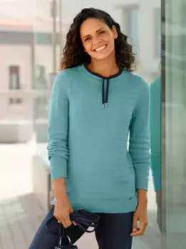 Casual Looks Вязаный джемпер "Пуловер", цвет Ozean