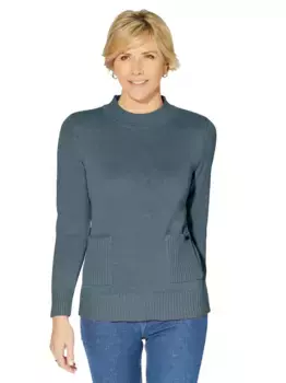 Casual Looks Вязаный джемпер "Пуловер", голубой