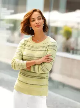 Casual Looks Вязаный джемпер "Пуловер", хаки