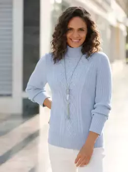 Casual Looks Вязаный джемпер "Пуловер", синий