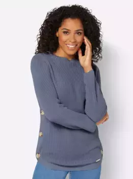 Casual Looks Вязаный джемпер "Пуловер", синий