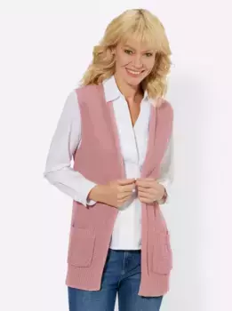 Casual Looks Вязаный жилет, цвет Hortensie
