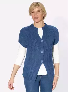 Casual Looks Вязаный жилет, джинсовый