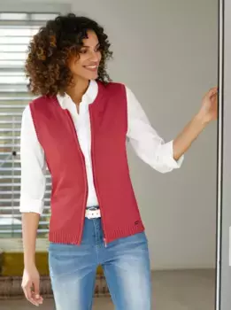 Casual Looks Вязаный жилет, красный