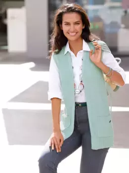 Casual Looks Вязаный жилет, мятный