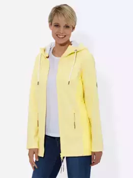 Casual Looks вязаная флисовая куртка, цвет Zitrone-Wei-Meliert