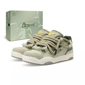 cat and sofa VAILMOON Dirty braid series Обувь для скейтбординга унисекс, Зеленый