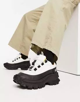 CAT - Intrumer Galosh - Белые кроссовки на шнуровке на массивной подошве Cat Footwear
