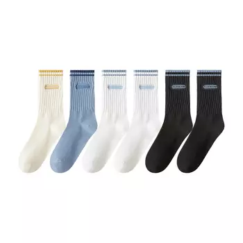 Cat Man Miiow Мужские носки до середины икры MIIOW, Шесть пар (черных)