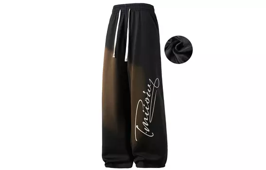 Cat Man Miiow Повседневные брюки унисекс MIIOW, Темно-серый на флисовой подкладке