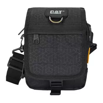 CAT Сумка через плечо 2 л, полиэстер, черный/зеленый камуфляж/синий, унисекс