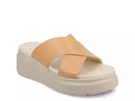 Cathie Wedge Сандалии Journee, Tan