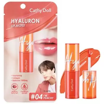 Cathy Doll Гиалуроновый увлажняющий крем для губ 3,9 г. 04 Я Персик, I'm Peachy