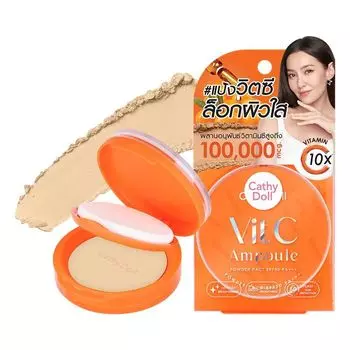 Cathy Doll Vit C Ampoule Powder Pact SPF50 PA+++ 12г. 03 Medium Beige, Medium Beige