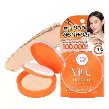 Cathy Doll Vit C Ampoule Powder Pact SPF50 PA+++ 12г. 01 Ivory, Ivory