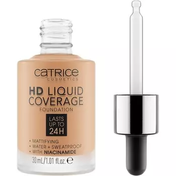 Catrice HD Liquid Coverage Foundation 30 мл — № 046 Camel Beige — веганский, безмасляный, водостойкий