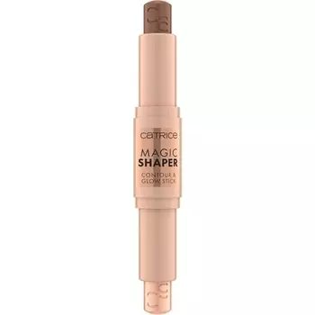 Catrice Magic Shaper Contour & Glow Stick 2-в-1 Матовый контур и мерцающие блики Формирование и осветление лица Макияж Веганский и без жестокости Без парабенов Отдушки и частицы микропластика 40 глубина 0,32 унции