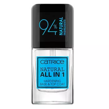 Catrice Natural All in 1 Hardening Base & Top Coat натуральная укрепляющая база и верхнее покрытие 10,5мл