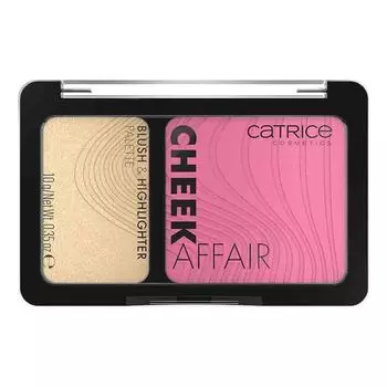 Catrice Палитра румян для хайлайтера Cheek Affair 10г. 010 Любовь с первого взгляда, Love At First Swipe
