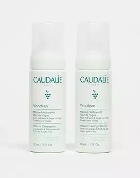 Caudalie – Vinoclean Instant Foaming Cleanser – Дуэт пенящегося очищающего средства для лица, экономия 33%