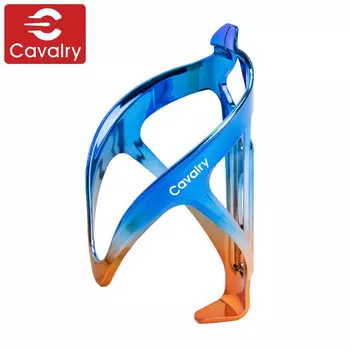 CAVALRY Велосипедная стойка для бутылок с водой Поликарбонатное покрытие Красочное горное велосипедное дорожное велосипедное крепление для стакана с водой Прочный прочный кронштейн для бутылки с водой Велосипедное оборудование Синий Оранжевый