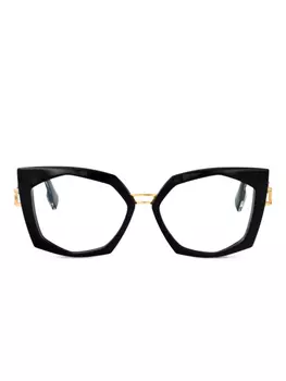 Cazal logo-print очки, черный