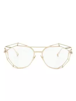 Cazal очки 5004 в геометричной оправе, золотой