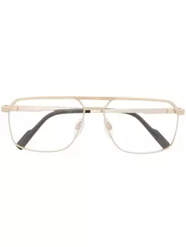 Cazal очки-пилоты, золотистый