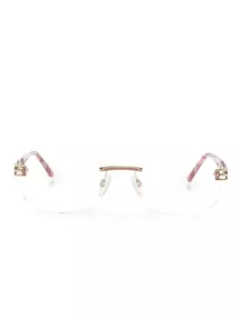 Cazal очки в прямоугольной оправе, розовый