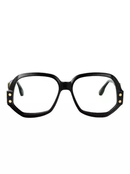 Cazal oversize-frame очки, черный