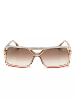 Cazal солнцезащитные очки 8509 в квадратной оправе, золотистый