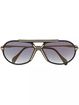 Cazal солнцезащитные очки-пилоты, черный