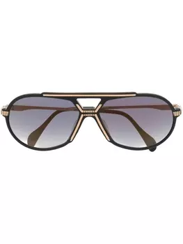 Cazal солнцезащитные очки-пилоты, черный