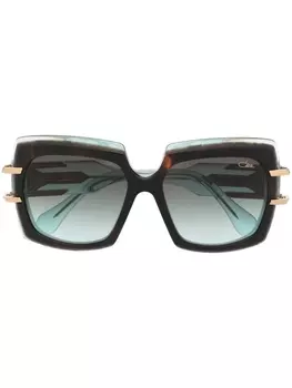 Cazal солнцезащитные очки в квадратной оправе, синий