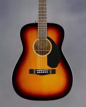 CC-60S Концертная акустическая гитара, Sunburst Fender CC-60S Concert Guitar,